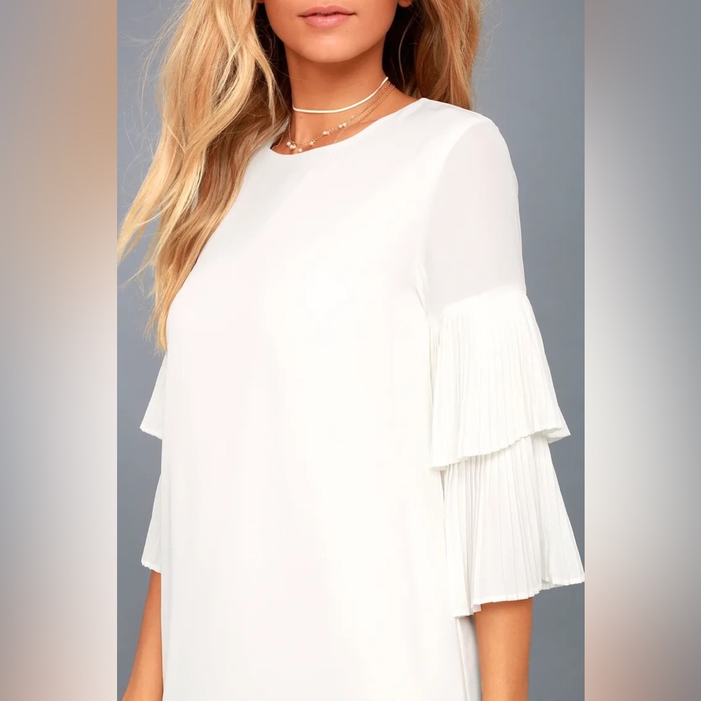 White shift dress - lulus - size small - Picture 7 of 7